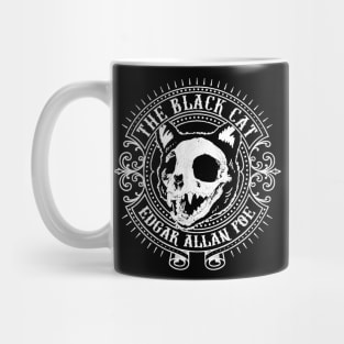 Edgar Allan Poe He Black Cat Distressed Mug